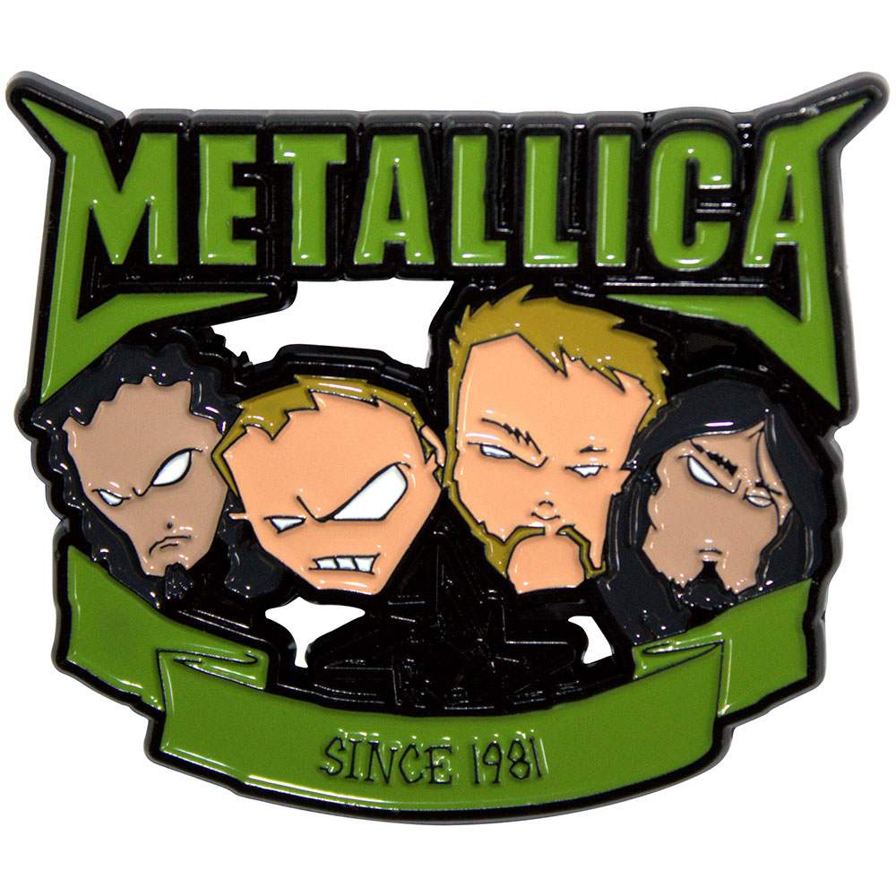 Metallica - Since 1981 Heads Pin - Groen/Multicolours